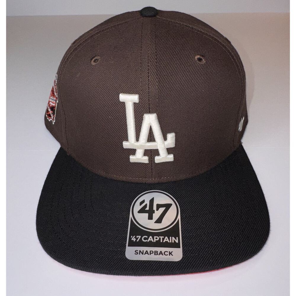 47 Brand Los Angeles Dodgers Snapback Brown Black Baseball Hat